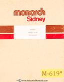 Monarch-Monarch Series 610 Lathe Operators Manual & Parts List-610-Series 610-03
